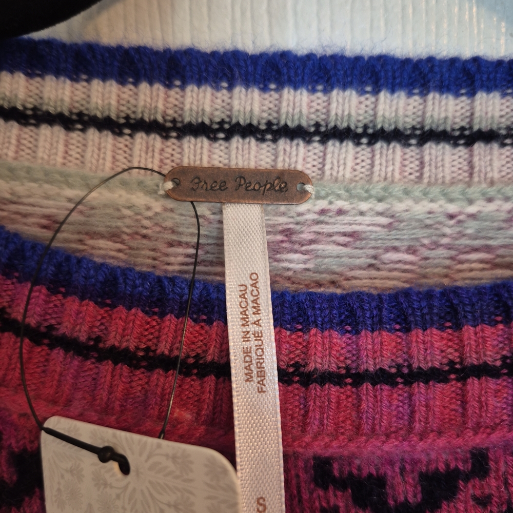 FP Movement by Free People Multicolor Crewneck Sweater in Pink, Green, Purple - Picture 4 of 10